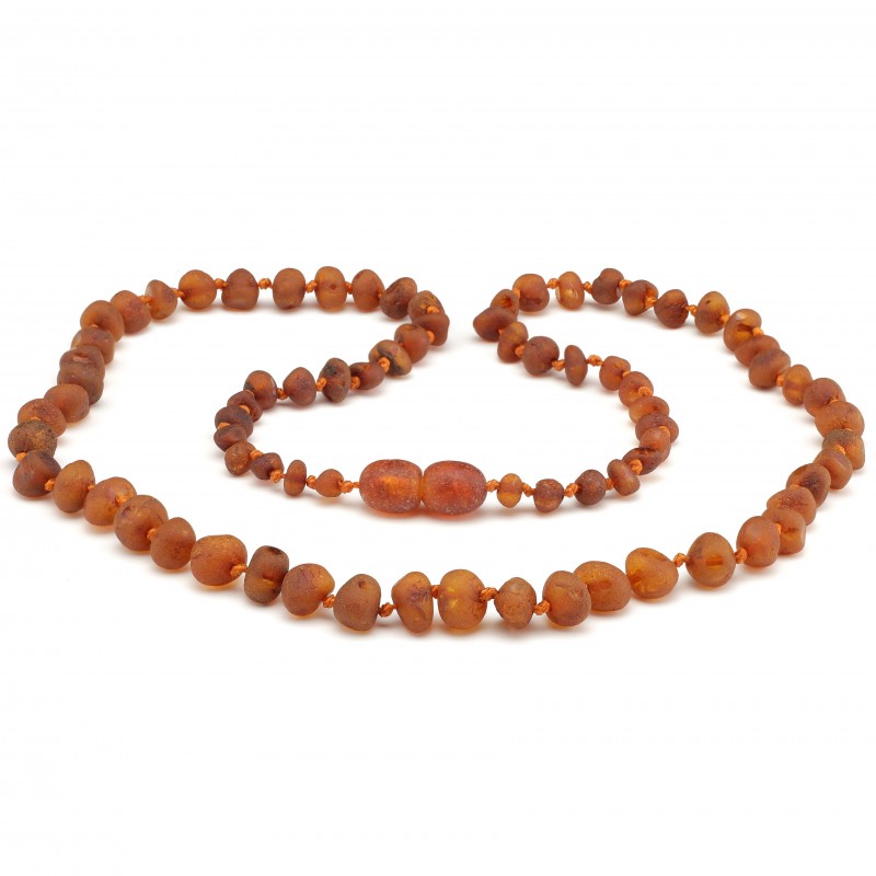 19" Cognac Raw Baltic Amber Necklace
