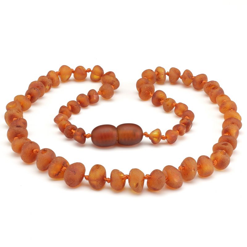 12" Cognac Raw Baltic Amber Necklace
