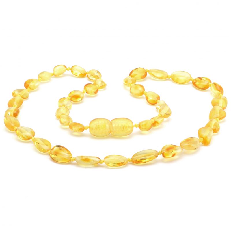 12" Lemon Polished Baltic Amber Necklace